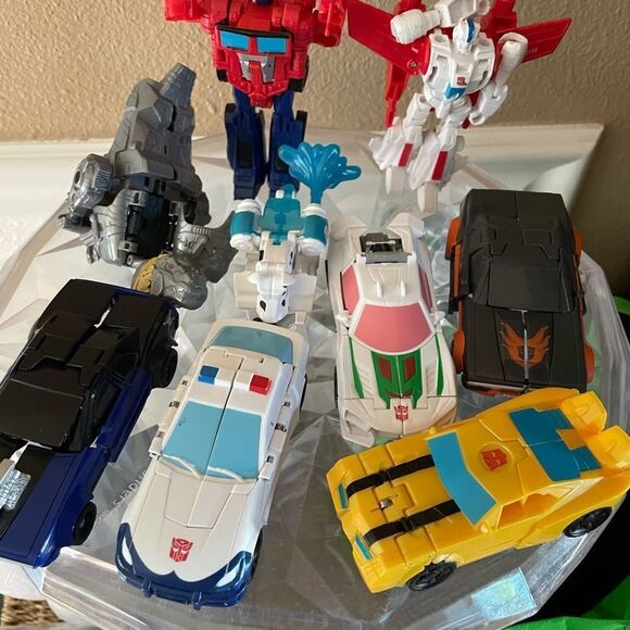 Transformers Action Figure Lot Step 1 4.5 inch Vehicles lot of 9 - Picture 1 of 16